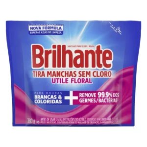 Kit c/ 08 und - Tira-Manchas em Pó Brilhante Utile Floral Sem Cloro 380g