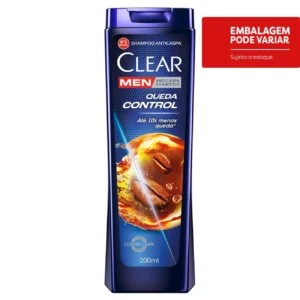 Kit c/ 06 und - Shampoo Anticaspa Clear Queda Control 200ml