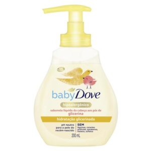 Kit c/06 und - Sabonete Líquido Baby Dove Hidratação Glicerinada 200mL