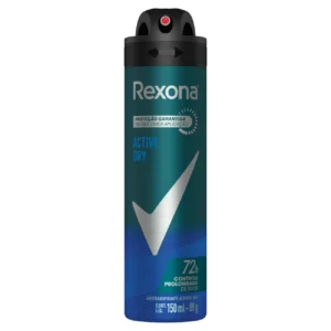 Kit c/04 und - Desodorante Aerosol Rexona Masculino Active 150Ml