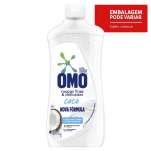 Kit c/04 und - Lava-Roupas Líquido Coco Omo Squeeze 450ml